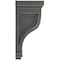 Ekena Millwork 4 3/4"W x 5"D x 10"H Traditional Recessed Wood Vintage Decor Corbel, Black CORWD04X05X10TRBL - alternate 2